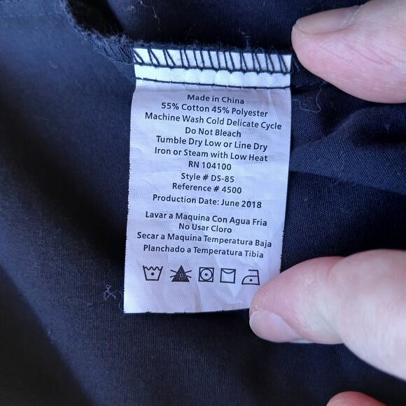 Gioberti Single Needle Tailoring Kids Black Dress Shirt sz 16 long sleeve unisex - Picture 5 of 11